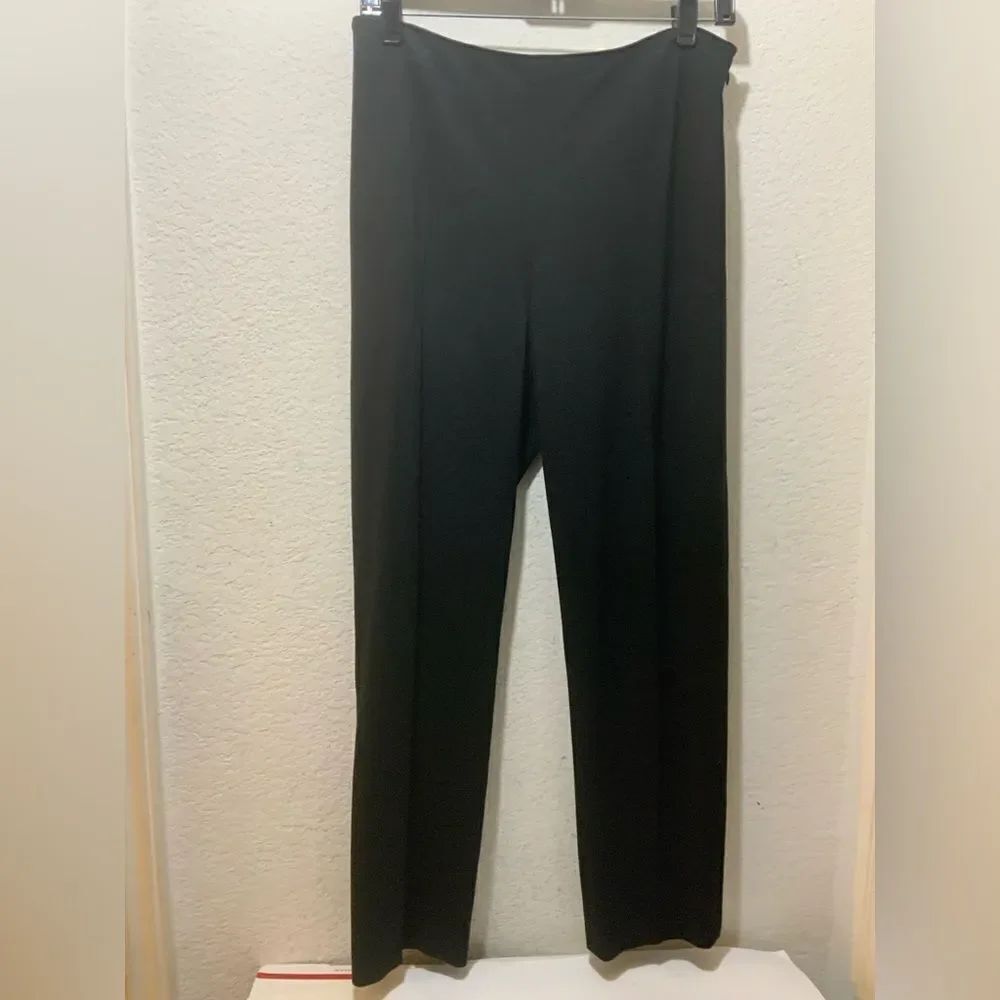 Lisa Perry New York Wide Leg Pants Size Black Women’s side zip size 12